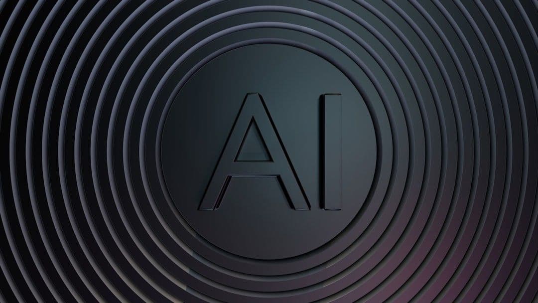 Concentric circles with ai logo in center